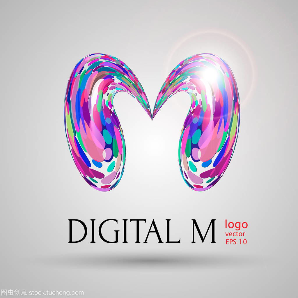 灰色泡影 現代矢量設計中字母『Ｍ』的數字美學